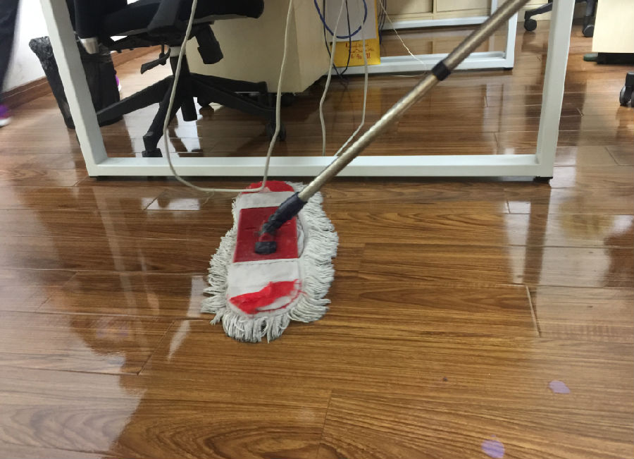 昭觉县木地板保洁案例